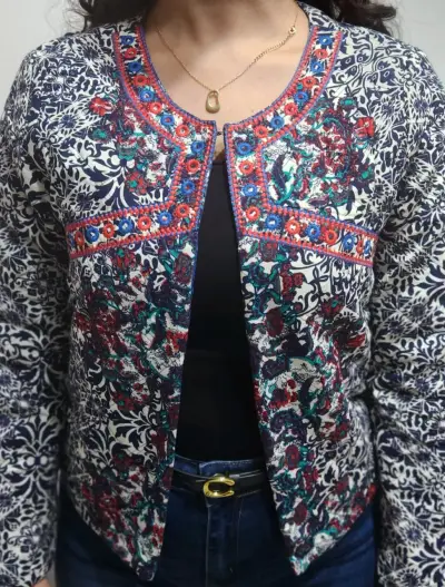 Chaqueta estampada multicolor - miniatura 3