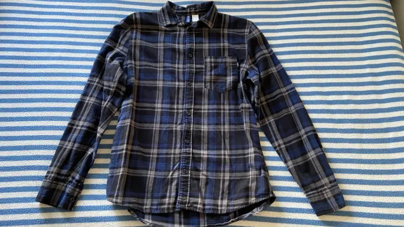 Camisa de franela a cuadros talla S