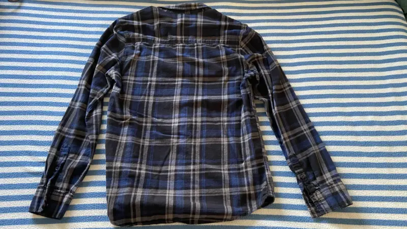 Camisa de franela a cuadros talla S - 2