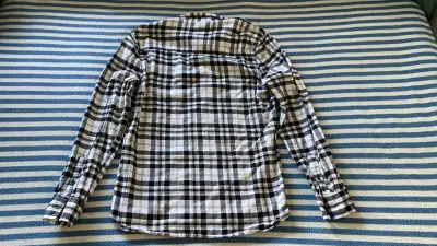 Camisa de franela a cuadros talla S - miniatura 4