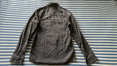 Camisa de franela a cuadros talla S - miniatura 6