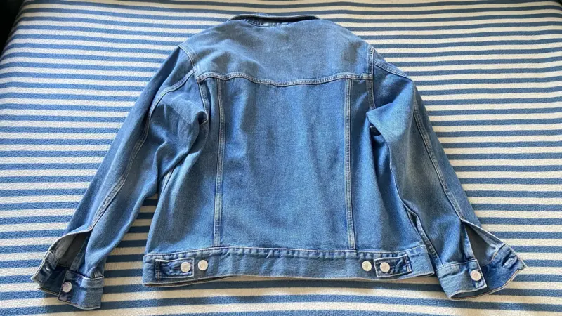 Chaqueta de mezclilla azul hombre H&M - 4