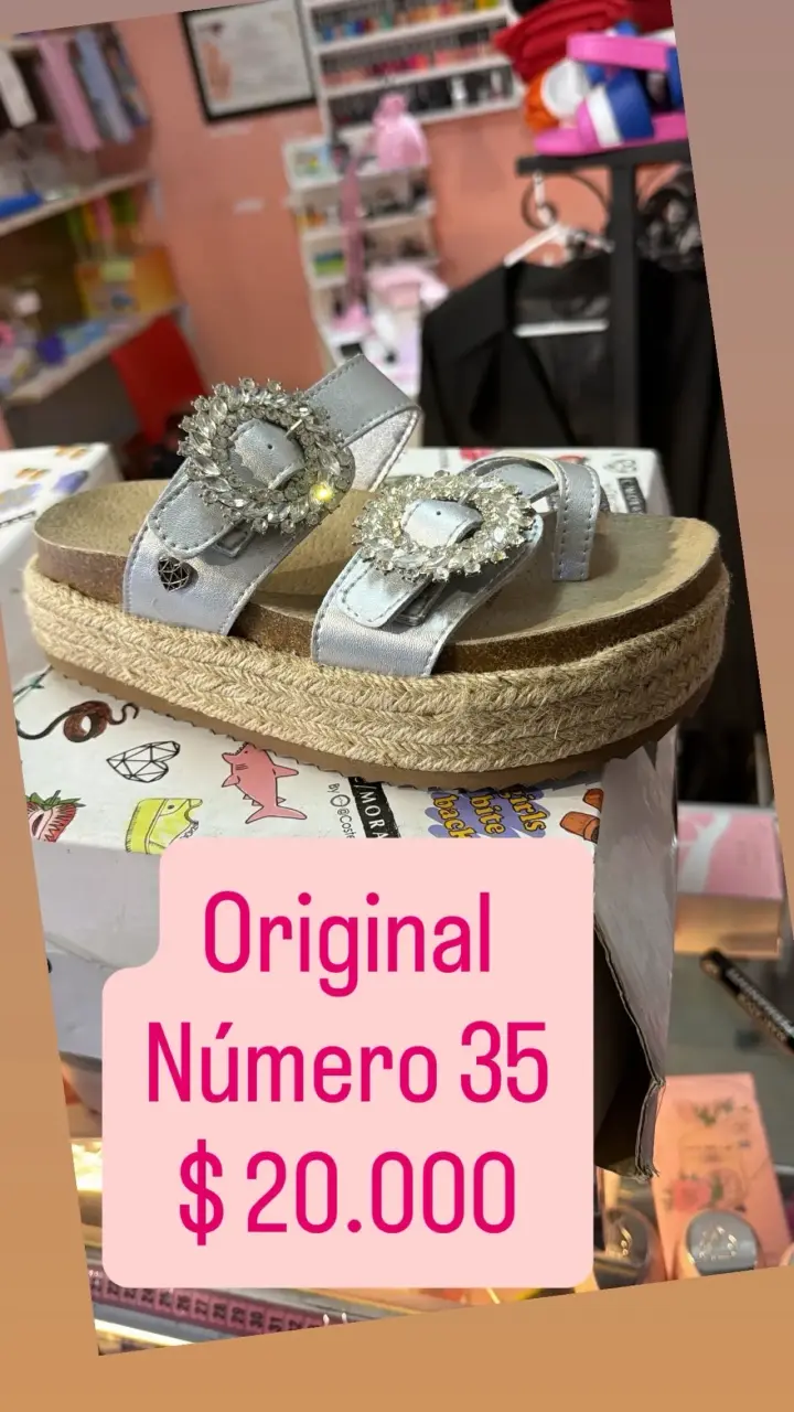 Sandalias plata con incrustaciones C/moran