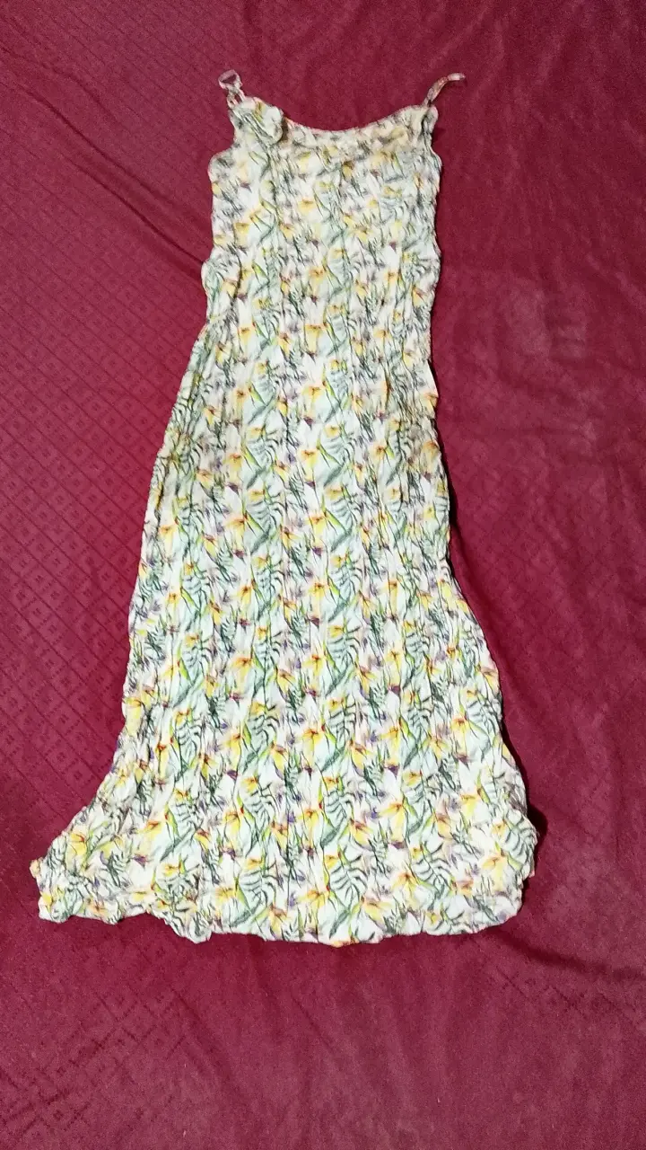 Vestido largo floral - 1