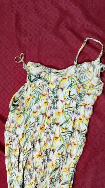 Vestido largo floral - miniatura 3