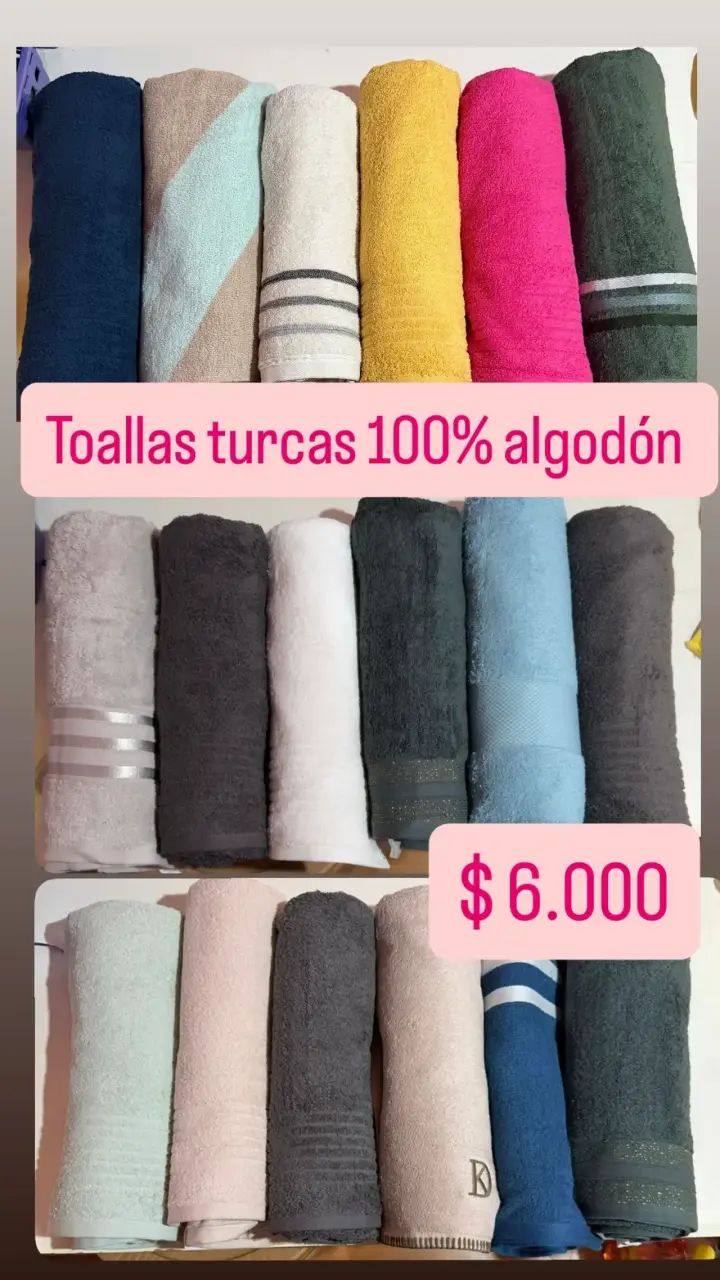 Toallas turcas 100% algodón - 1