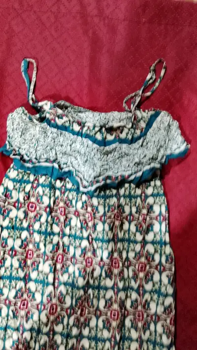 Vestido largo estampado bohemio - miniatura 2