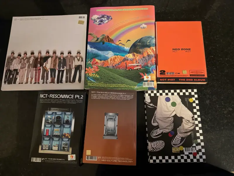 Colección de álbumes grupo kpop NCT - 2