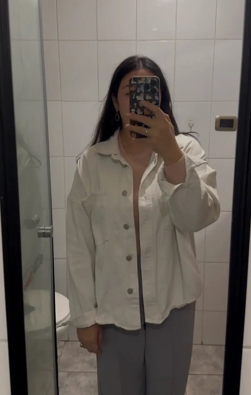 Chaqueta blanca de mezclilla - 2