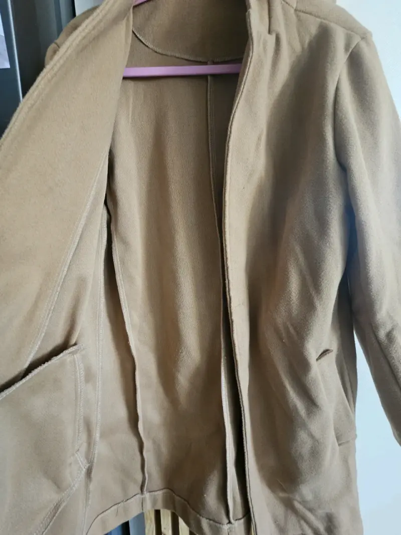 Blazer gris con forro estampado - 6