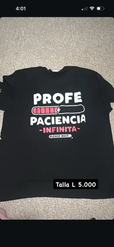 Polera gris estampada 'La Salud Mental Importa' - miniatura 2