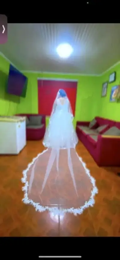 Vestido de novia blanco - miniatura 3