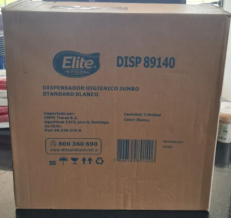 Dispensador Higiénico Jumbo Blanco