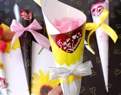 Ramos de flores decorativas rosas personalizadas - miniatura 5