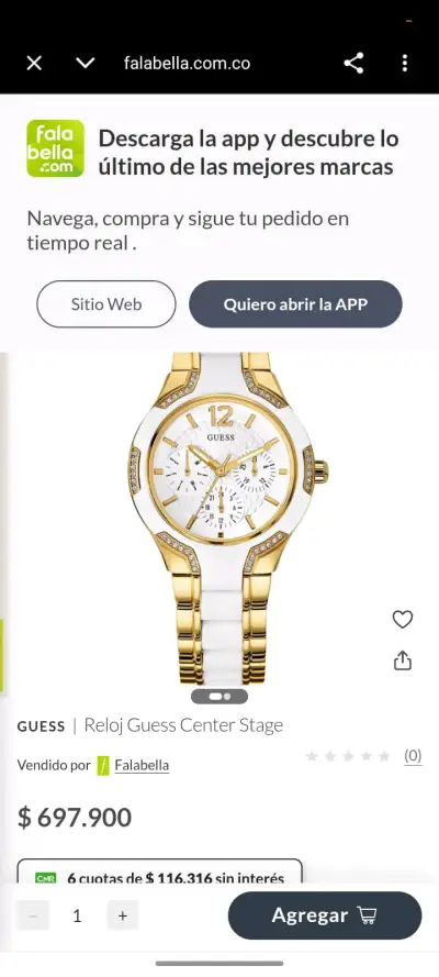 Reloj Guess cartera Cristian Dior - miniatura 1