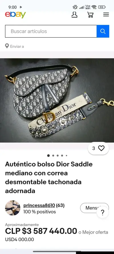 Reloj Guess cartera Cristian Dior - miniatura 3