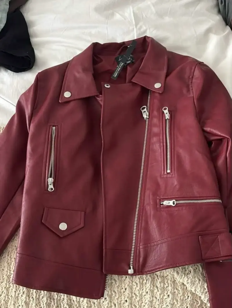 Chaqueta moto roja