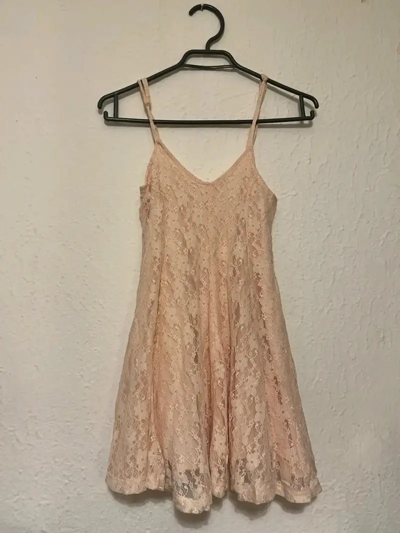 Vestido de encaje rosado niña INDEX TALLA 10 - 1