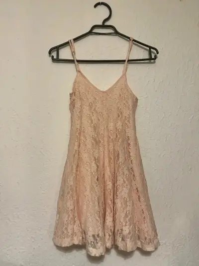 Vestido de encaje rosado niña INDEX TALLA 10 - miniatura 1