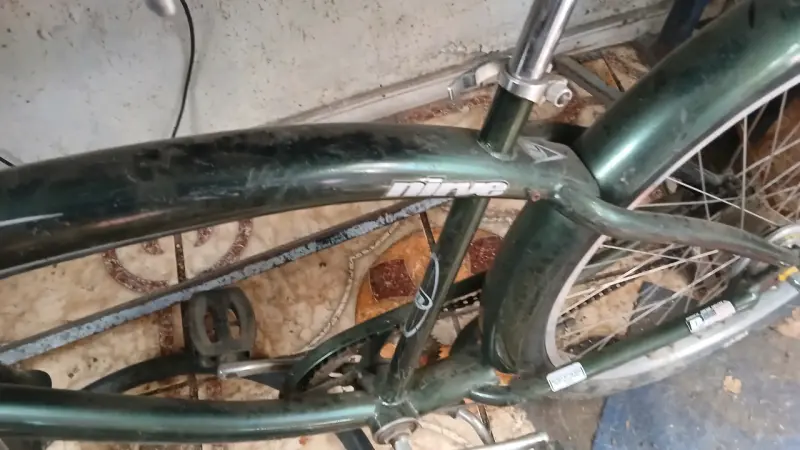 Bicicleta verde clásica americana - 5