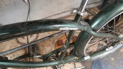 Bicicleta verde clásica americana - miniatura 5