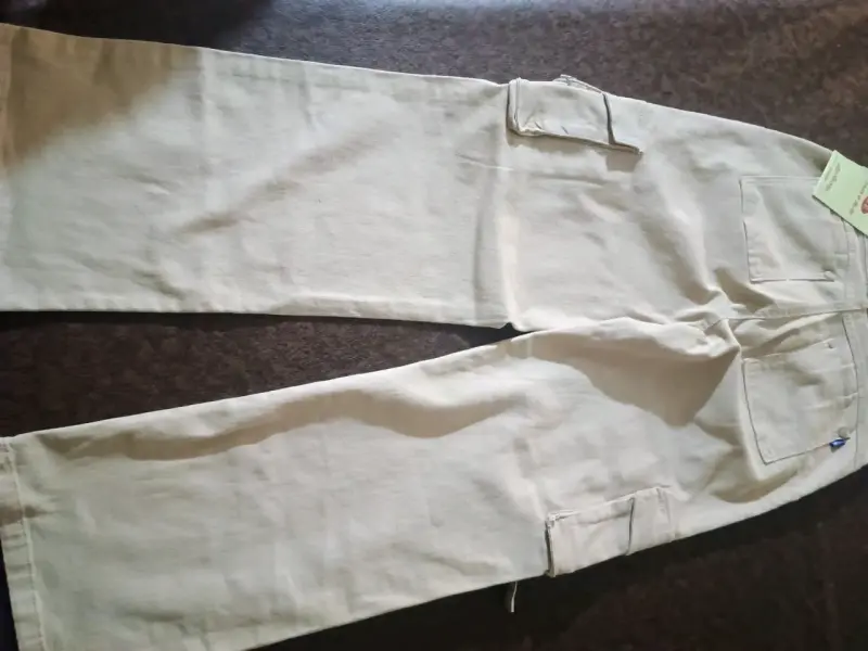 Pantalón cargo Beige mujer - 2
