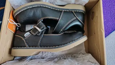 Zapatos negros CKY piel - miniatura 1