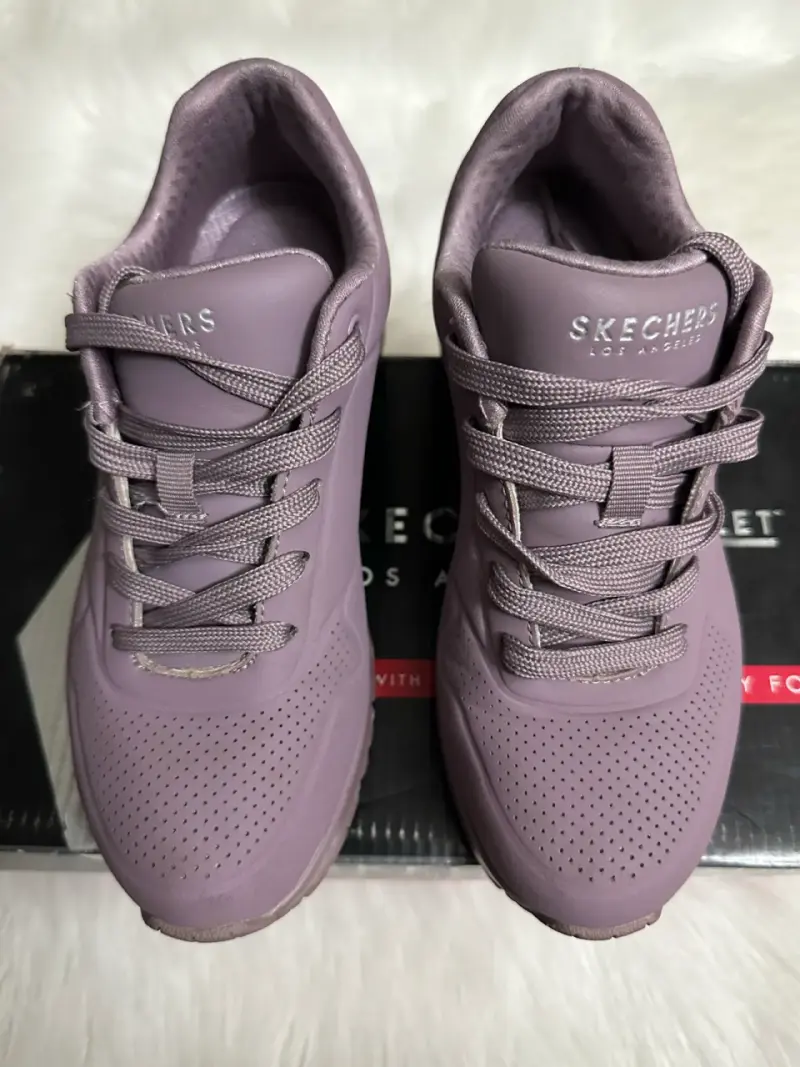 Zapatillas moradas Skechers - 1