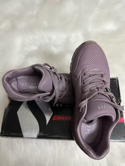 Zapatillas moradas Skechers - miniatura 3