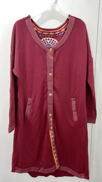 Chaqueta azul con diseño étnico - miniatura 3