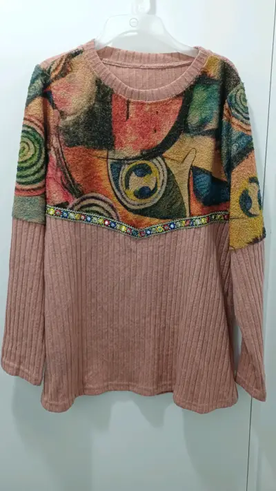 Polerón tie-dye gris y negro - miniatura 2