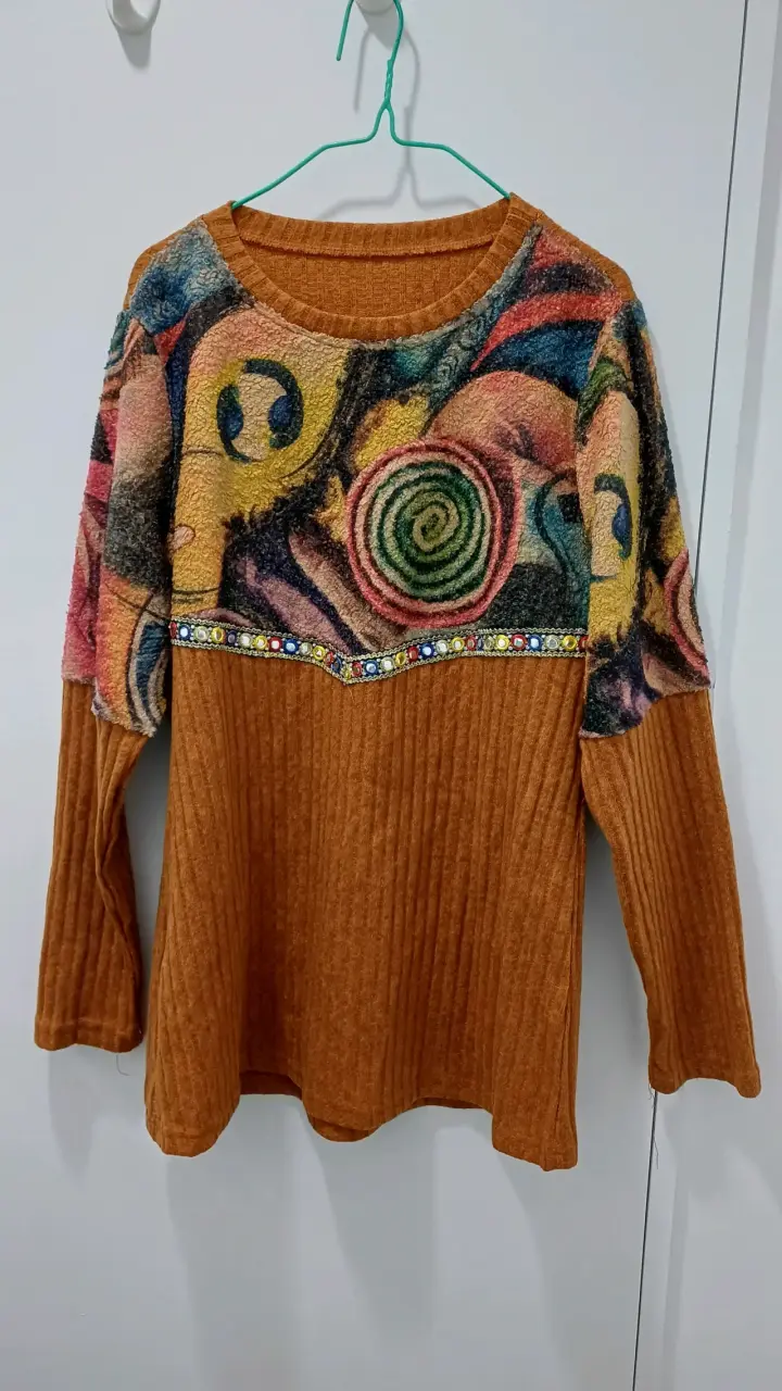 Polerón tie-dye gris y negro - 6