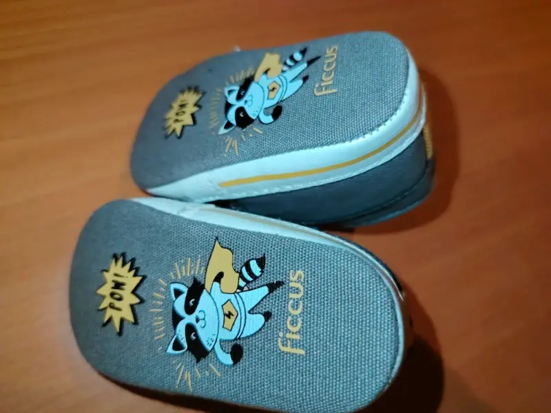 Zapatos bebé gris y azul - 4