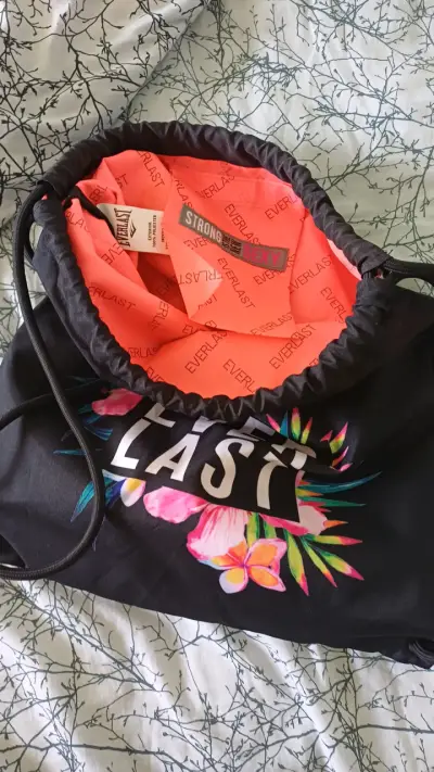 Mochila saco negra Everlast original - miniatura 2