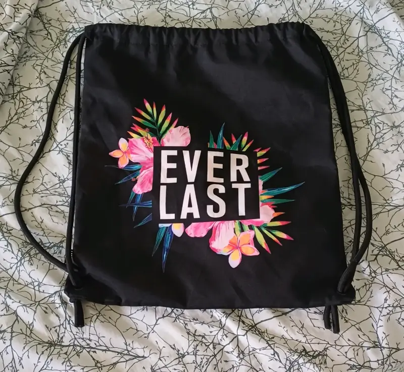 Mochila saco negra Everlast original - 4
