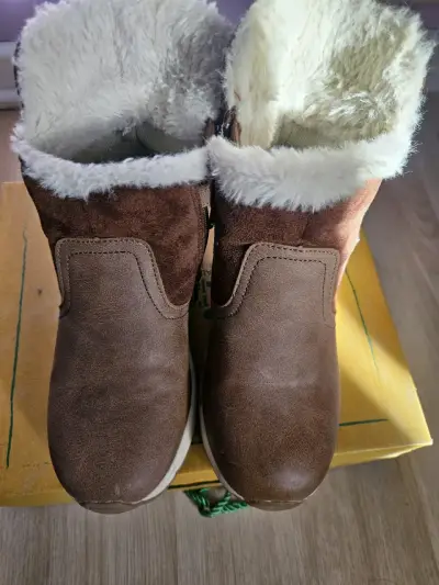 Botines marrón con forro de lana - miniatura 3