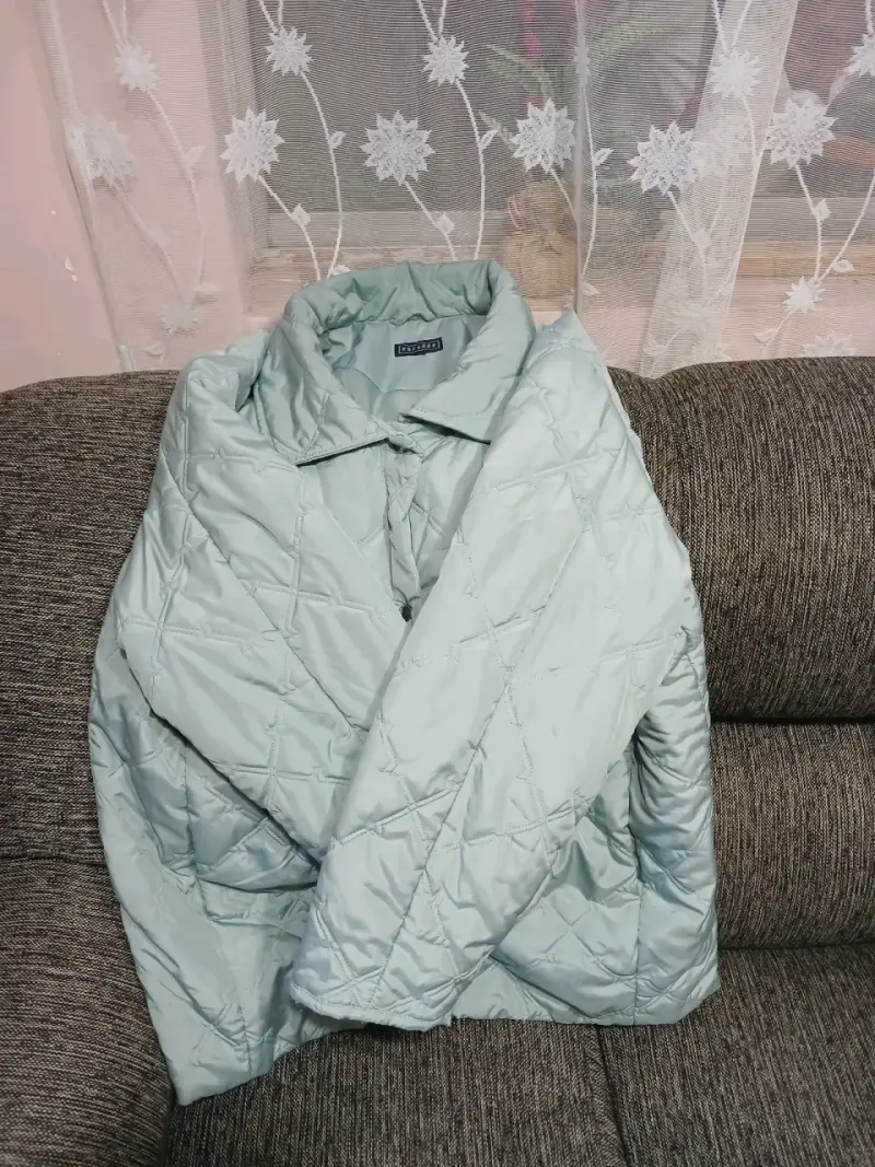Chaqueta acolchada celeste - 3