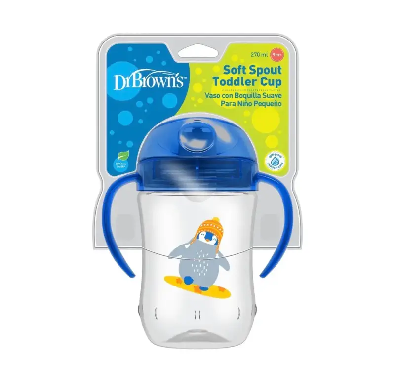 Vaso entrenador pingüino azul 270 ml - 2