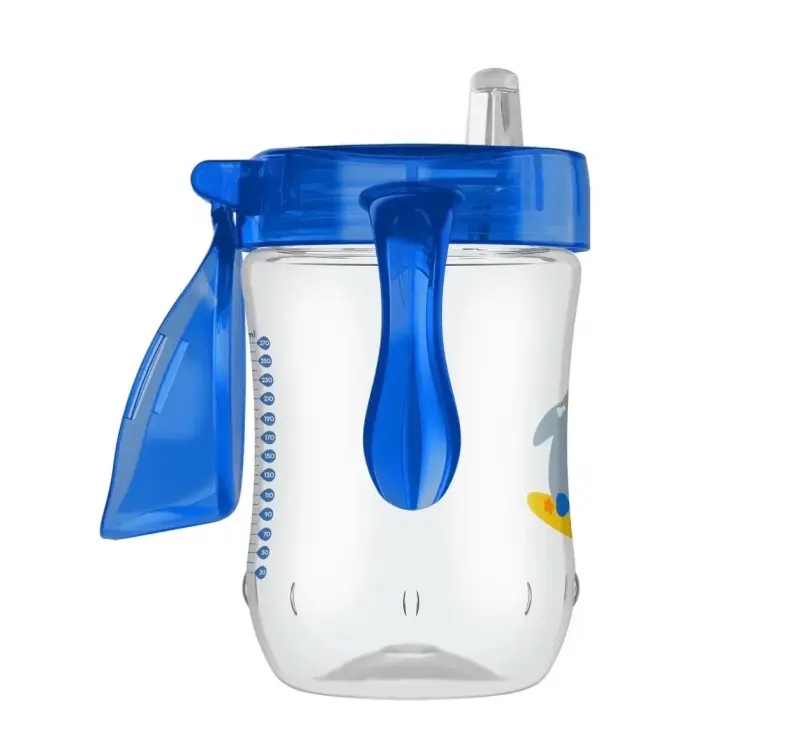 Vaso entrenador pingüino azul 270 ml - 3