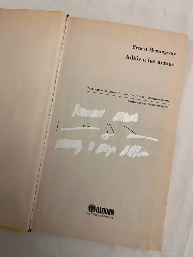 Libro 'Adiós a las armas' - Ernest Hemingway - 3