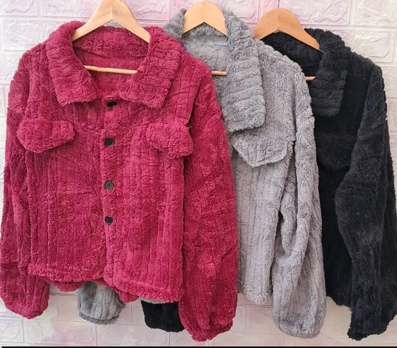 Chaqueta de peluche en varios colores - 2