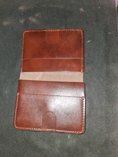 Carpeta de cuero marrón - miniatura 1