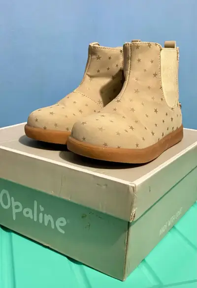 Botines niña beige con estrellas número 26 - miniatura 2