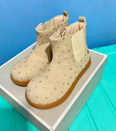 Botines niña beige con estrellas número 26 - miniatura 4