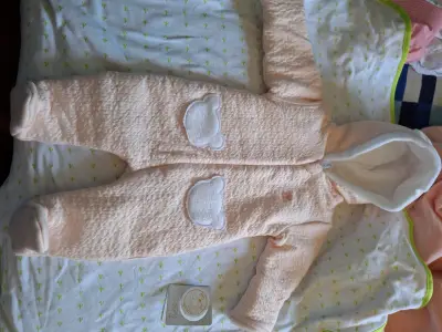 Pijama enterito bebé polar rosado - miniatura 1