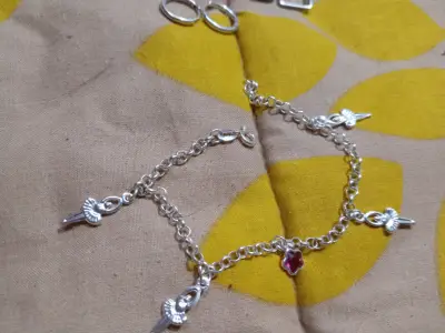Set de joyas de plata 925 usadas - miniatura 6
