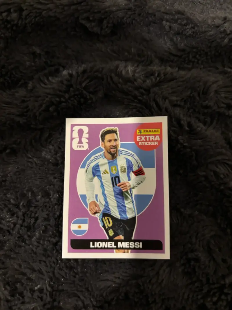 Lámina Lionel Messi Panini extra sticker - 1