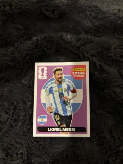Lámina Lionel Messi Panini extra sticker - miniatura 1