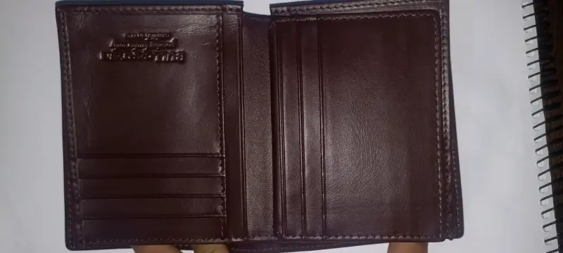 Billetera marrón de cuero - 5