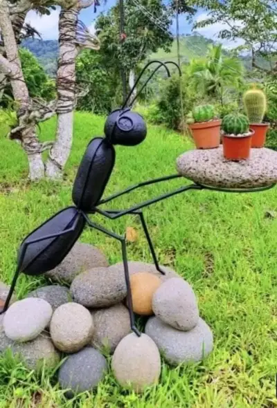 Escultura de hormiga jardín - miniatura 1
